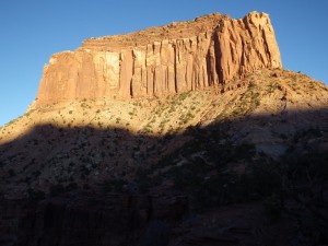 CampedInTheShadowOfCathedralButte